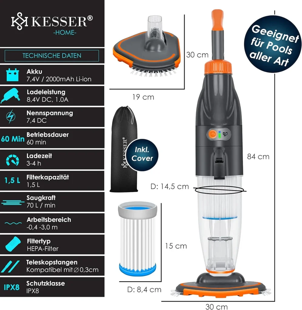 KESSER Aspirador de Piscina