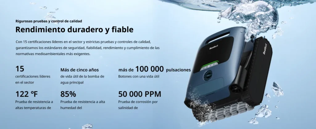 limpiafondos inalámbrico Beatbot Aquasense Pro